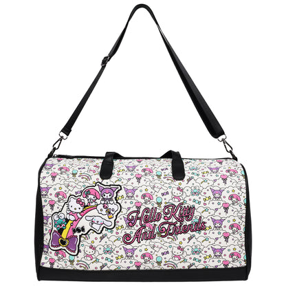 Ful Sanrio Hello Kitty and Friends “Sugar Rush” Black & White Weekender Duffel