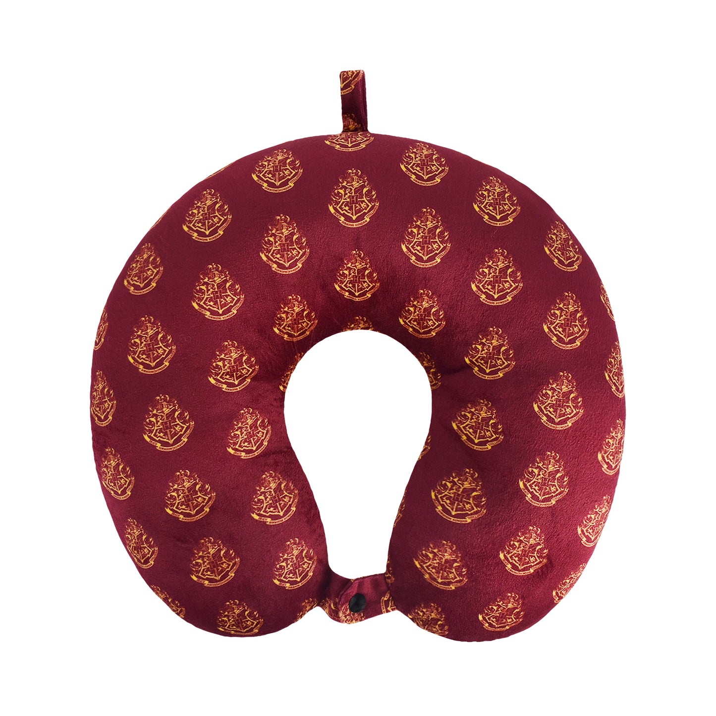 FUL Harry Potter Neck Pillow, Hogwart's Express Travel Head Pillow for Sleep in Airplane or Car, Burgundy