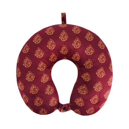 FUL Harry Potter Neck Pillow, Hogwart's Express Travel Head Pillow for Sleep in Airplane or Car, Burgundy