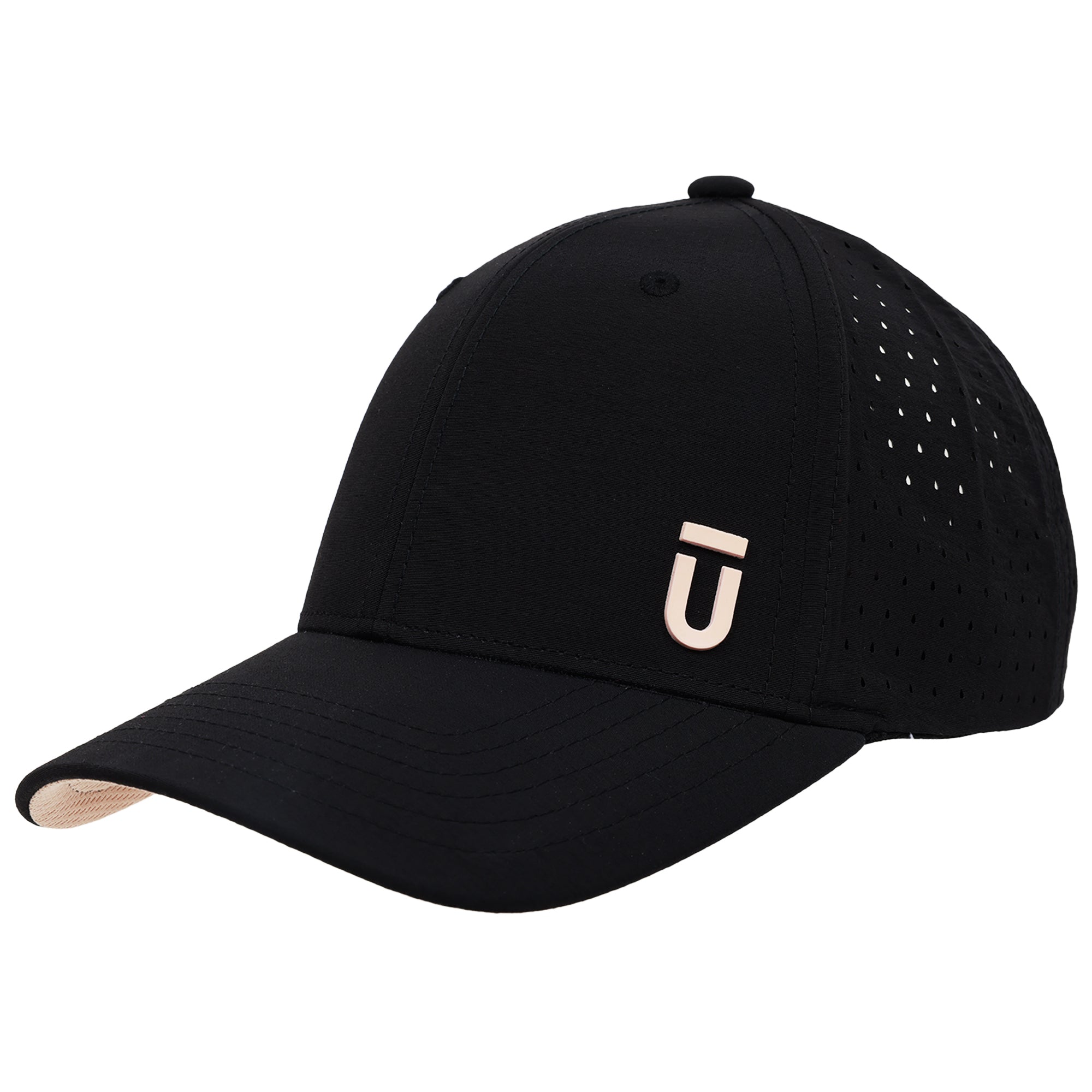 FŪL Perforated Nylon Cap with 3D Rubber Logo and Elastic Logo Backstrap