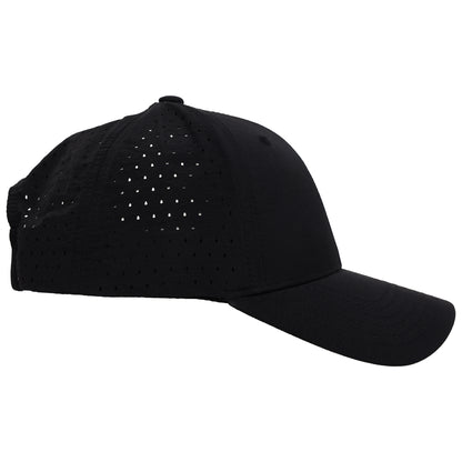 FŪL Perforated Nylon Cap with 3D Rubber Logo and Elastic Logo Backstrap