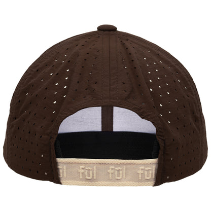 FŪL Perforated Nylon Cap with 3D Rubber Logo and Elastic Logo Backstrap