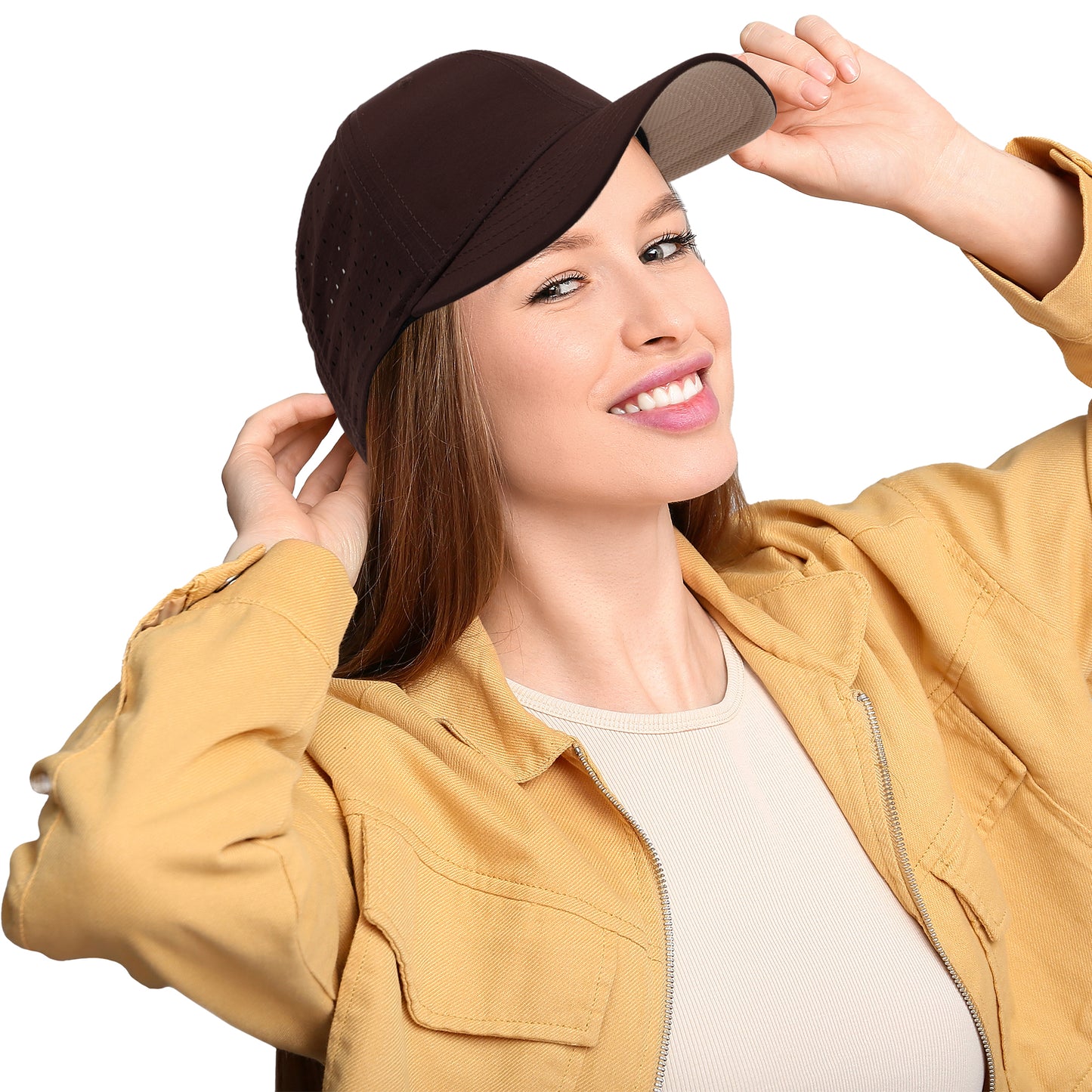 FŪL Perforated Nylon Cap with 3D Rubber Logo and Elastic Logo Backstrap