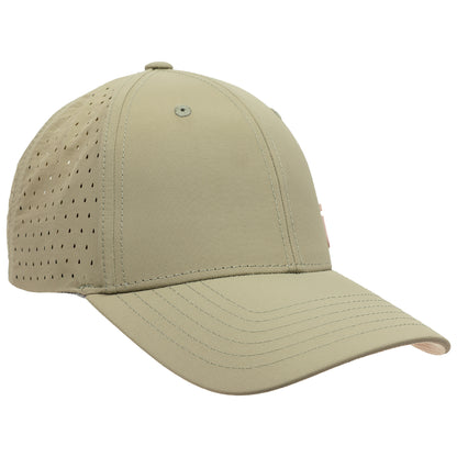 FŪL Perforated Nylon Cap with 3D Rubber Logo and Elastic Logo Backstrap