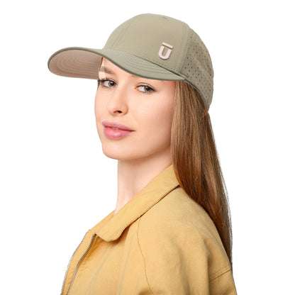 FŪL Perforated Nylon Cap with 3D Rubber Logo and Elastic Logo Backstrap