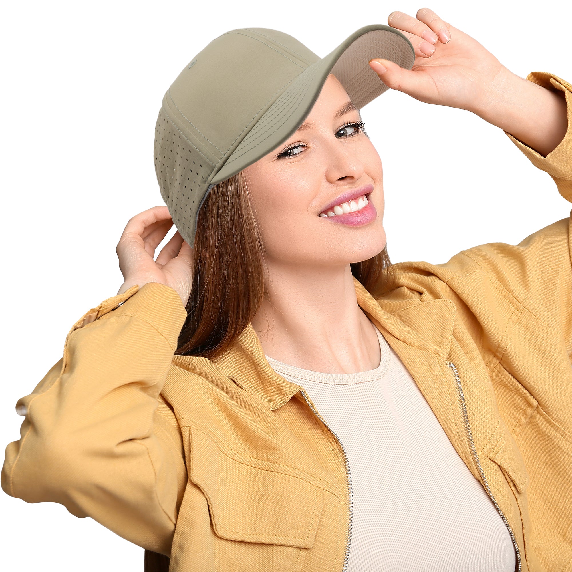 FŪL Perforated Nylon Cap with 3D Rubber Logo and Elastic Logo Backstrap