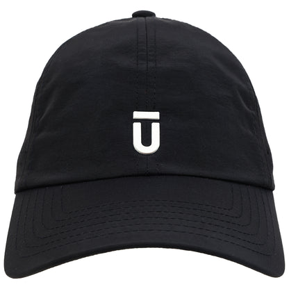 FŪL Perforated Stripe Nylon Cap with 3D Rubber Logo and Elastic Logo Backstrap