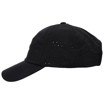 FŪL Perforated Stripe Nylon Cap with 3D Rubber Logo and Elastic Logo Backstrap