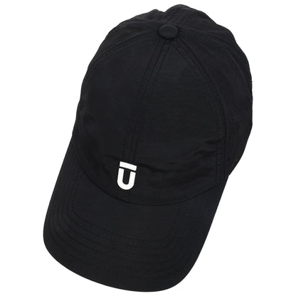 FŪL Perforated Stripe Nylon Cap with 3D Rubber Logo and Elastic Logo Backstrap
