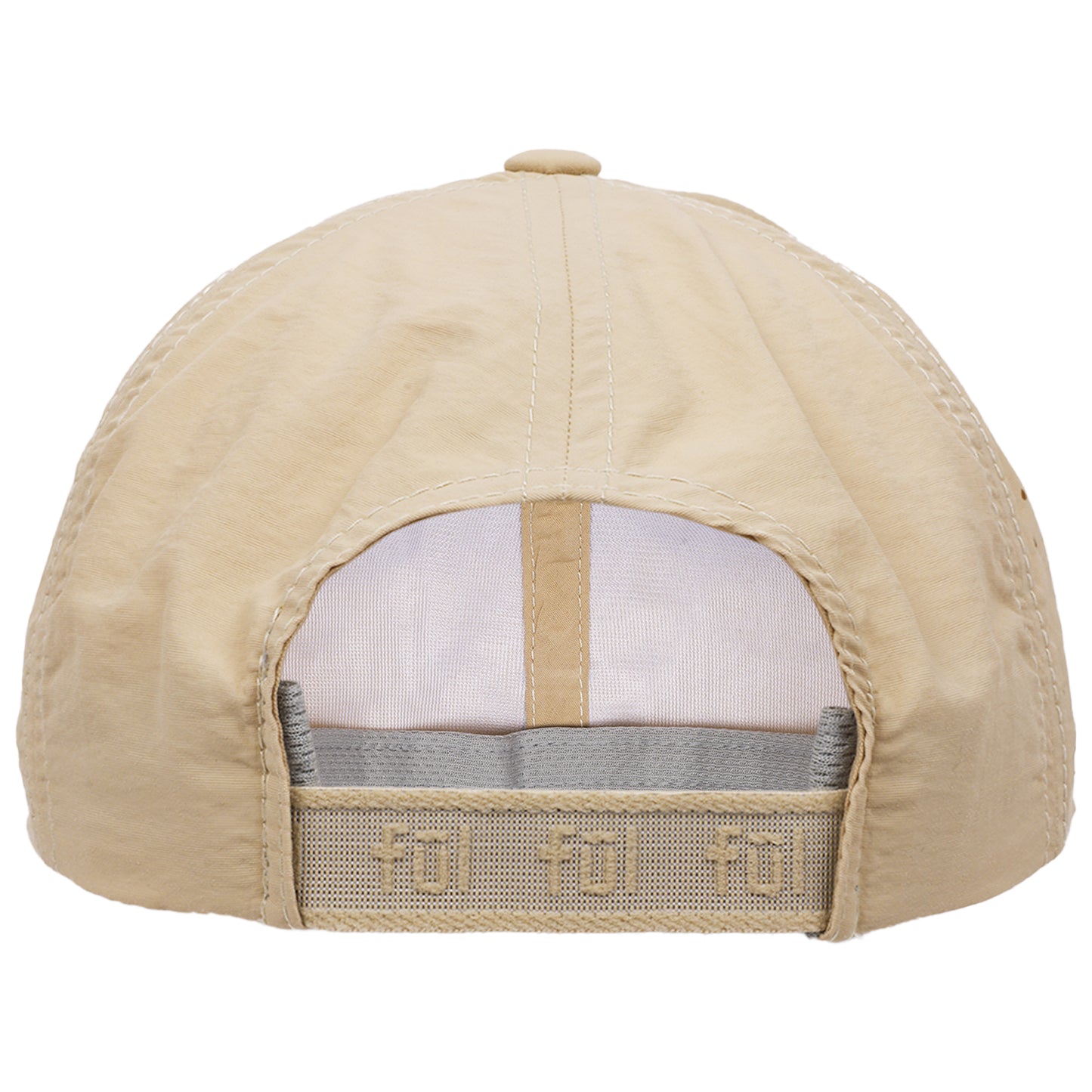 FŪL Perforated Stripe Nylon Cap with 3D Rubber Logo and Elastic Logo Backstrap