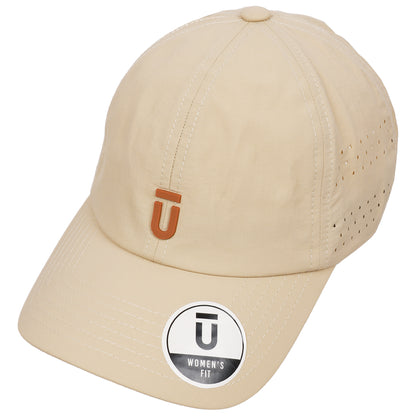 FŪL Perforated Stripe Nylon Cap with 3D Rubber Logo and Elastic Logo Backstrap