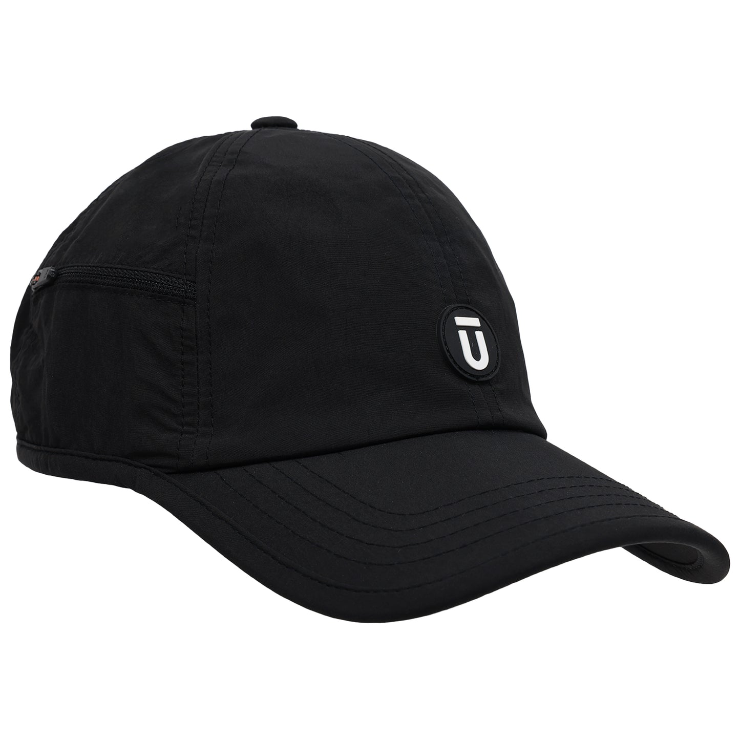FŪL Contrast Binding Nylon Cap with Rubber Patch and Elastic Bungee