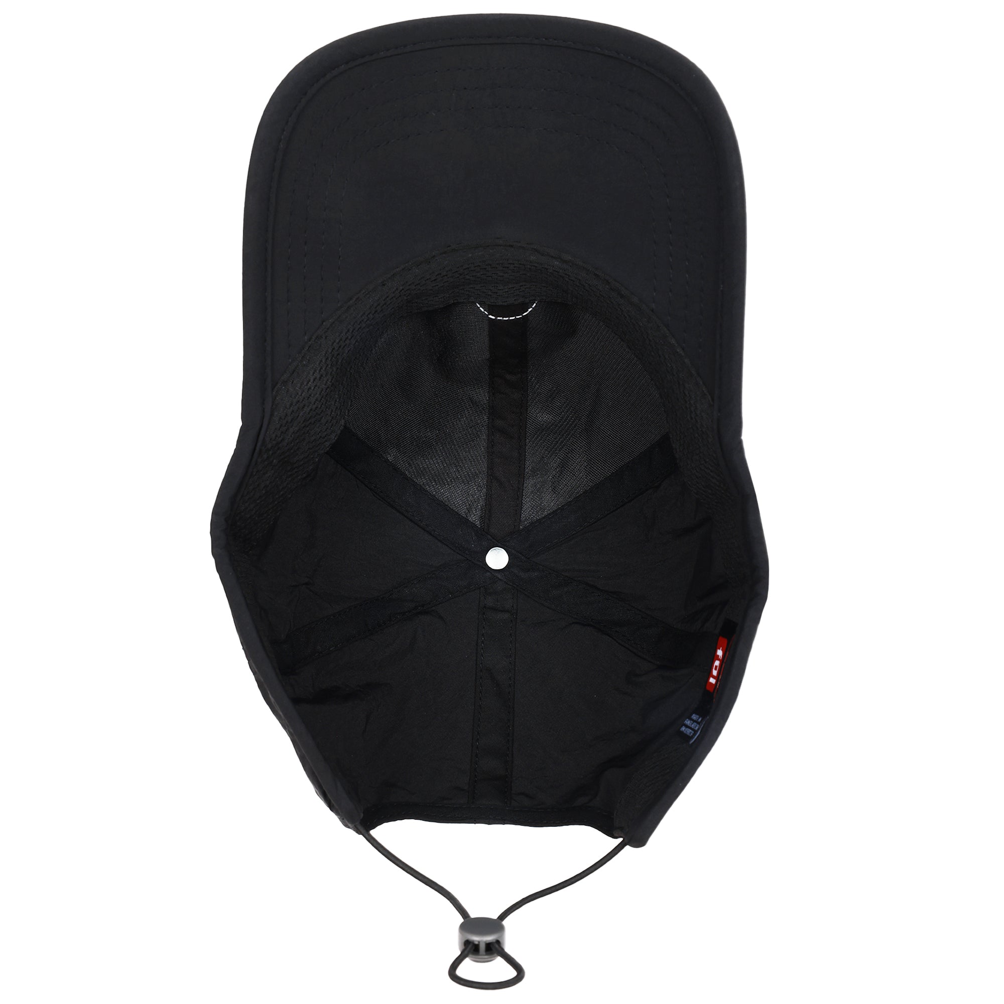 FŪL Contrast Binding Nylon Cap with Rubber Patch and Elastic Bungee