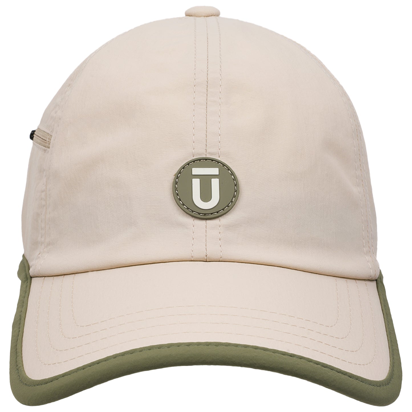 FŪL Contrast Binding Nylon Cap with Rubber Patch and Elastic Bungee