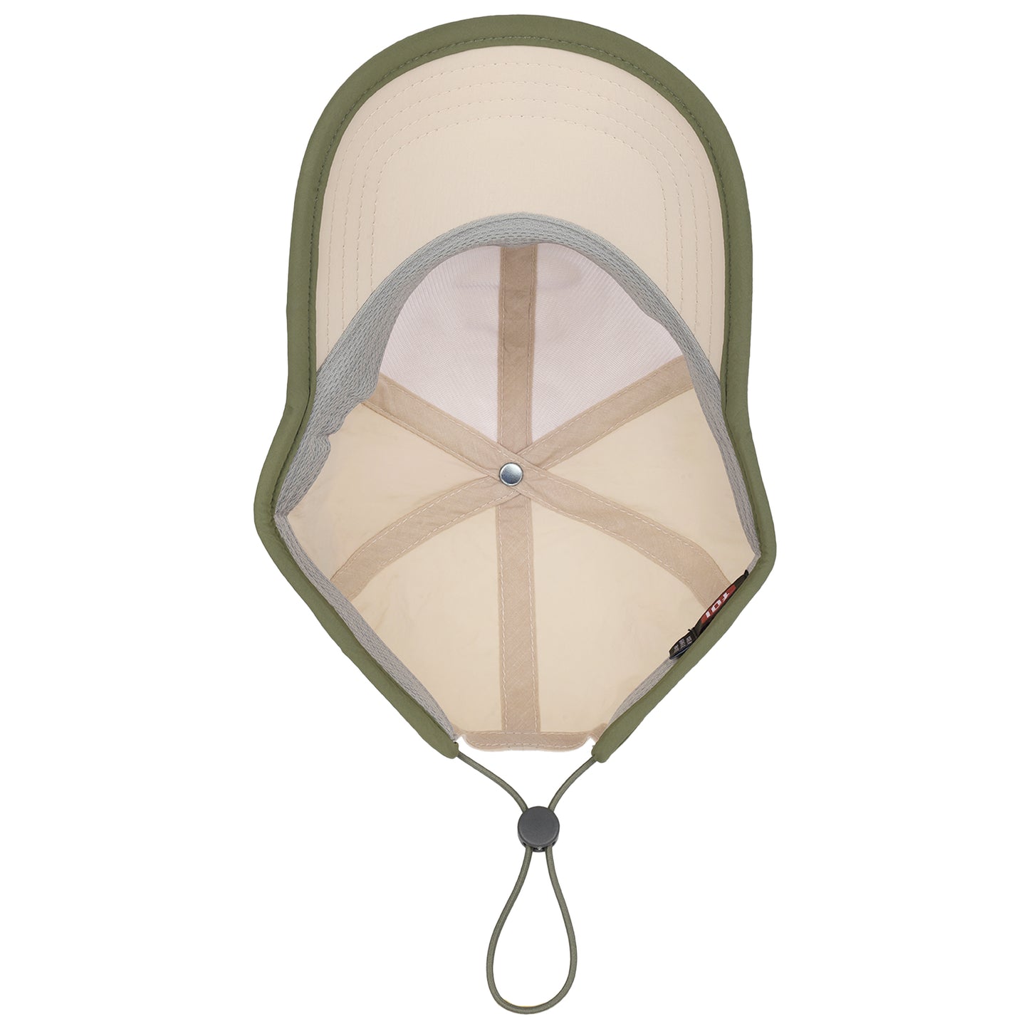 FŪL Contrast Binding Nylon Cap with Rubber Patch and Elastic Bungee