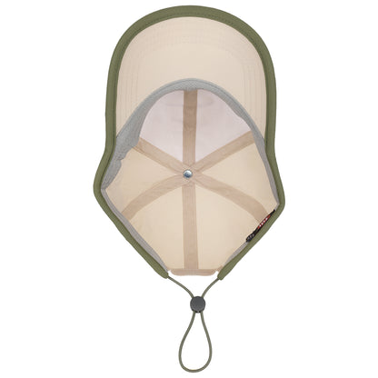 FŪL Contrast Binding Nylon Cap with Rubber Patch and Elastic Bungee