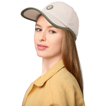 FŪL Contrast Binding Nylon Cap with Rubber Patch and Elastic Bungee