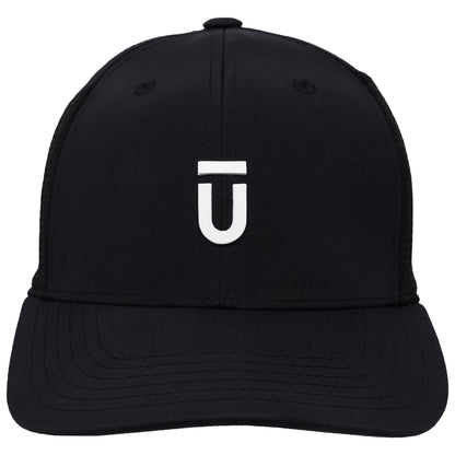 FŪL Men’s Stretch Performance Cap with Mesh Inset and Raised Rubber Logo