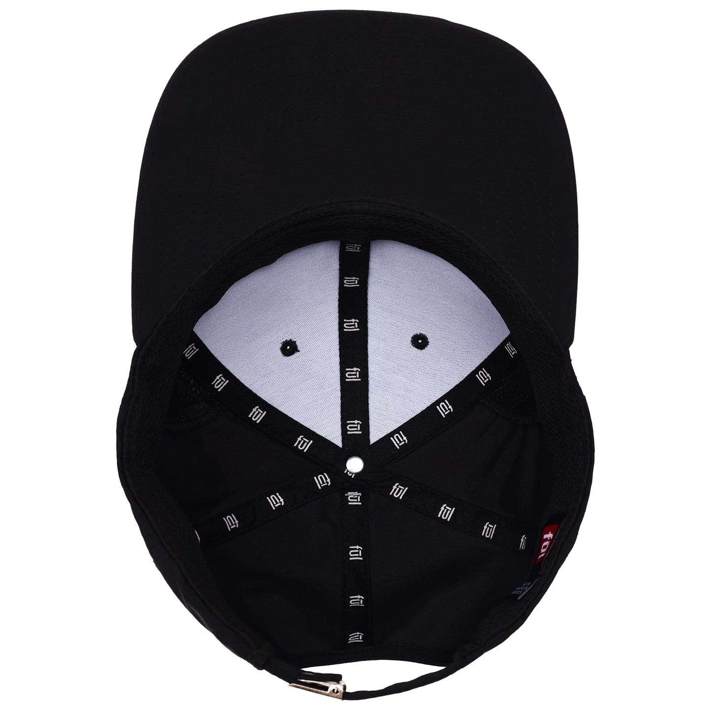 FŪL Men’s Stretch Performance Cap with Mesh Inset and Raised Rubber Logo