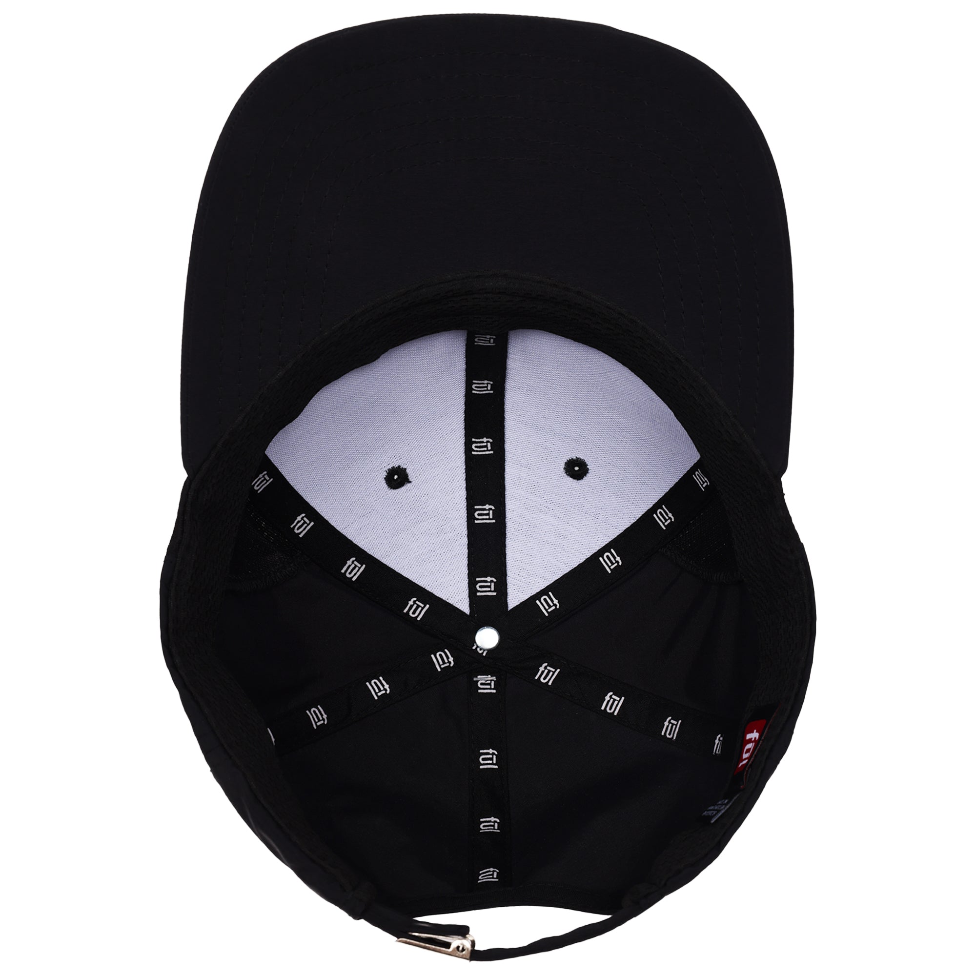 FŪL Men’s Stretch Performance Cap with Mesh Inset and Raised Rubber Logo