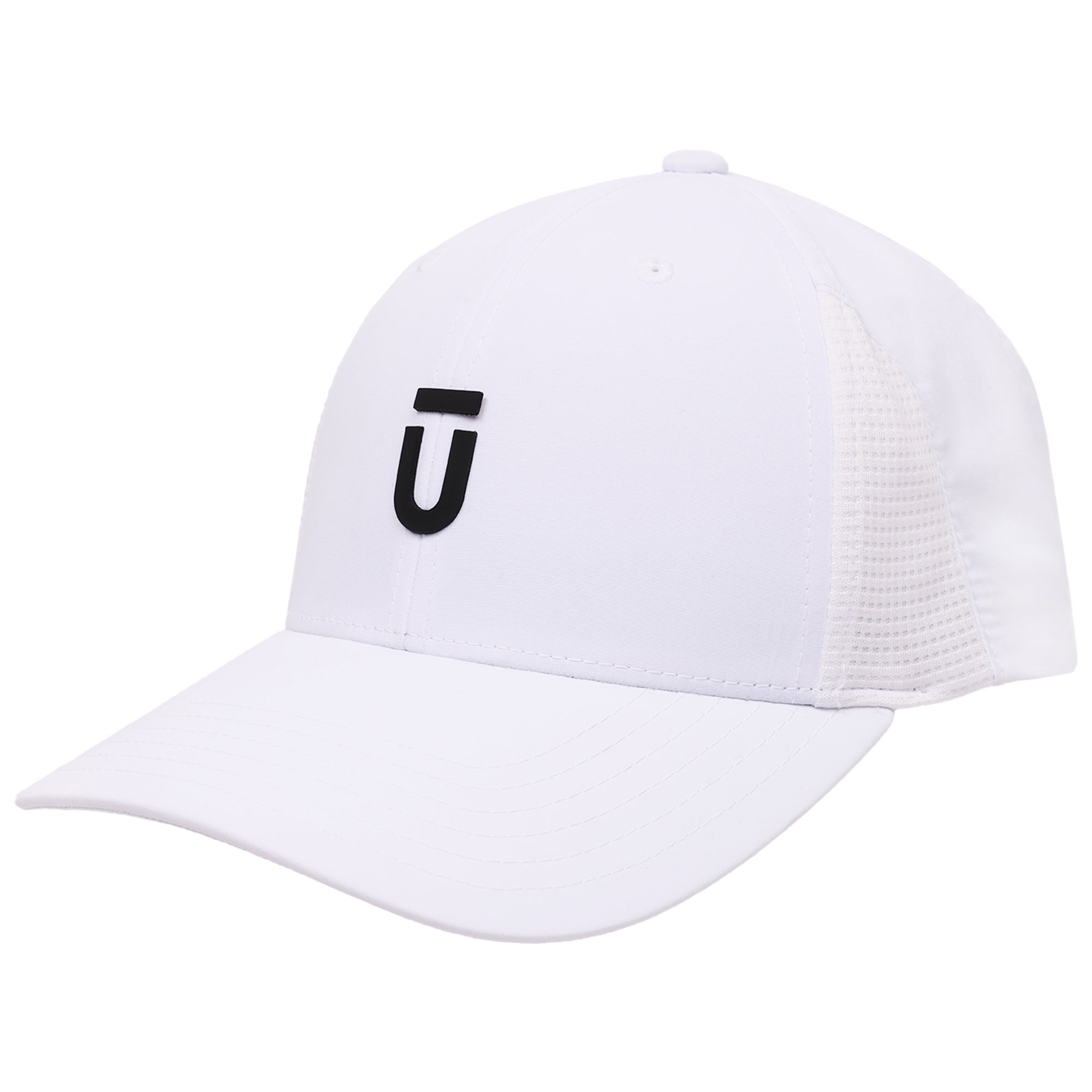 FŪL Men’s Stretch Performance Cap with Mesh Inset and Raised Rubber Logo