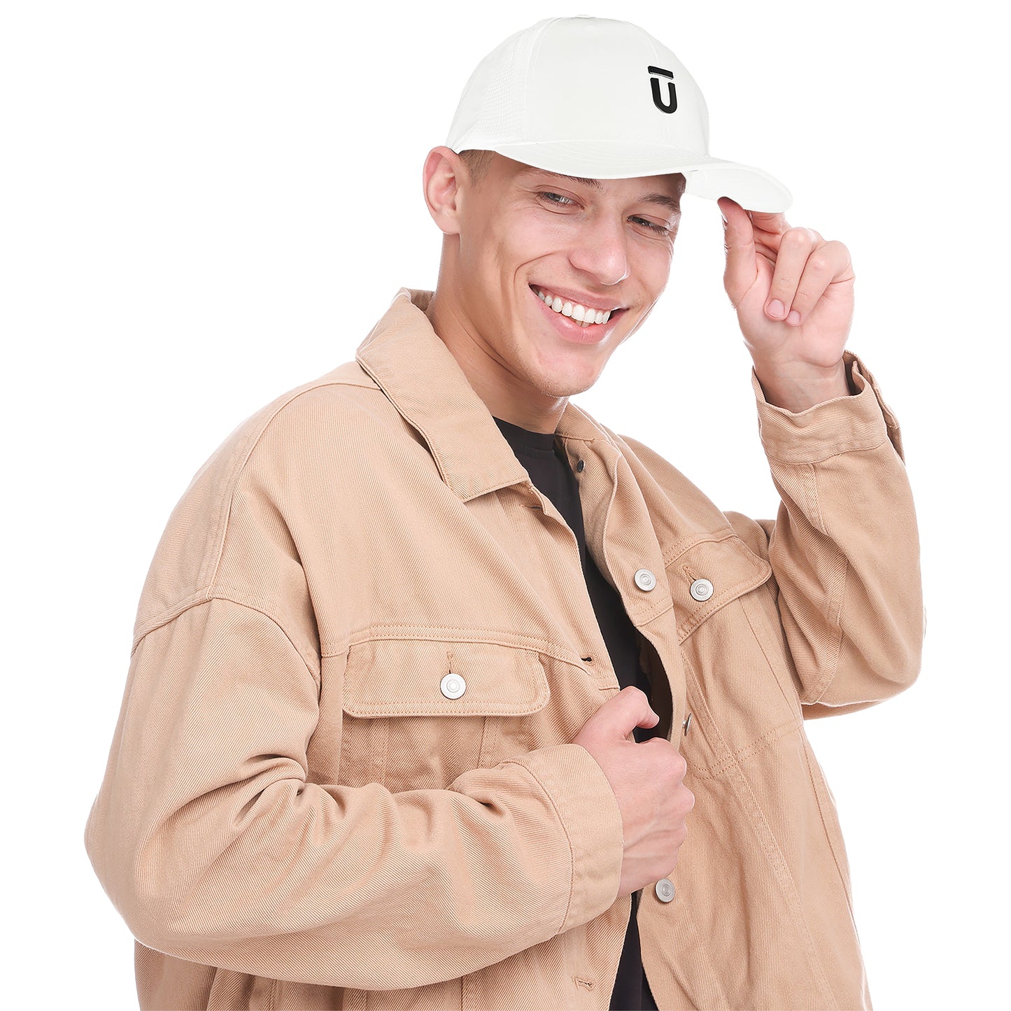 FŪL Men’s Stretch Performance Cap with Mesh Inset and Raised Rubber Logo