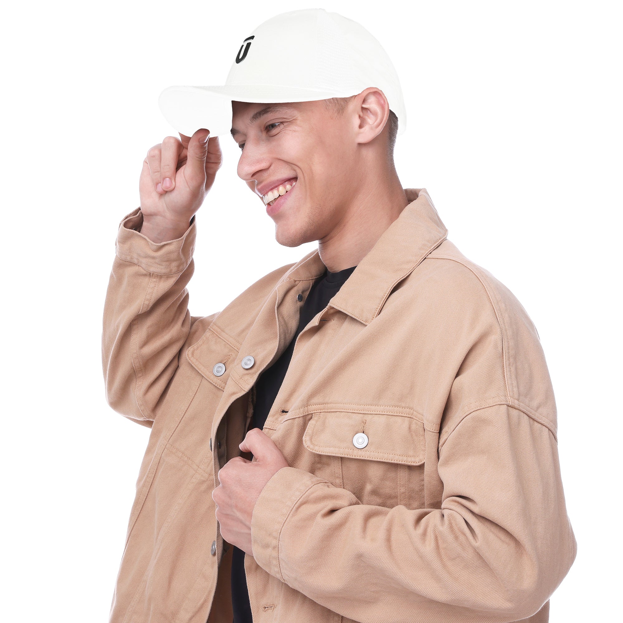 FŪL Men’s Stretch Performance Cap with Mesh Inset and Raised Rubber Logo