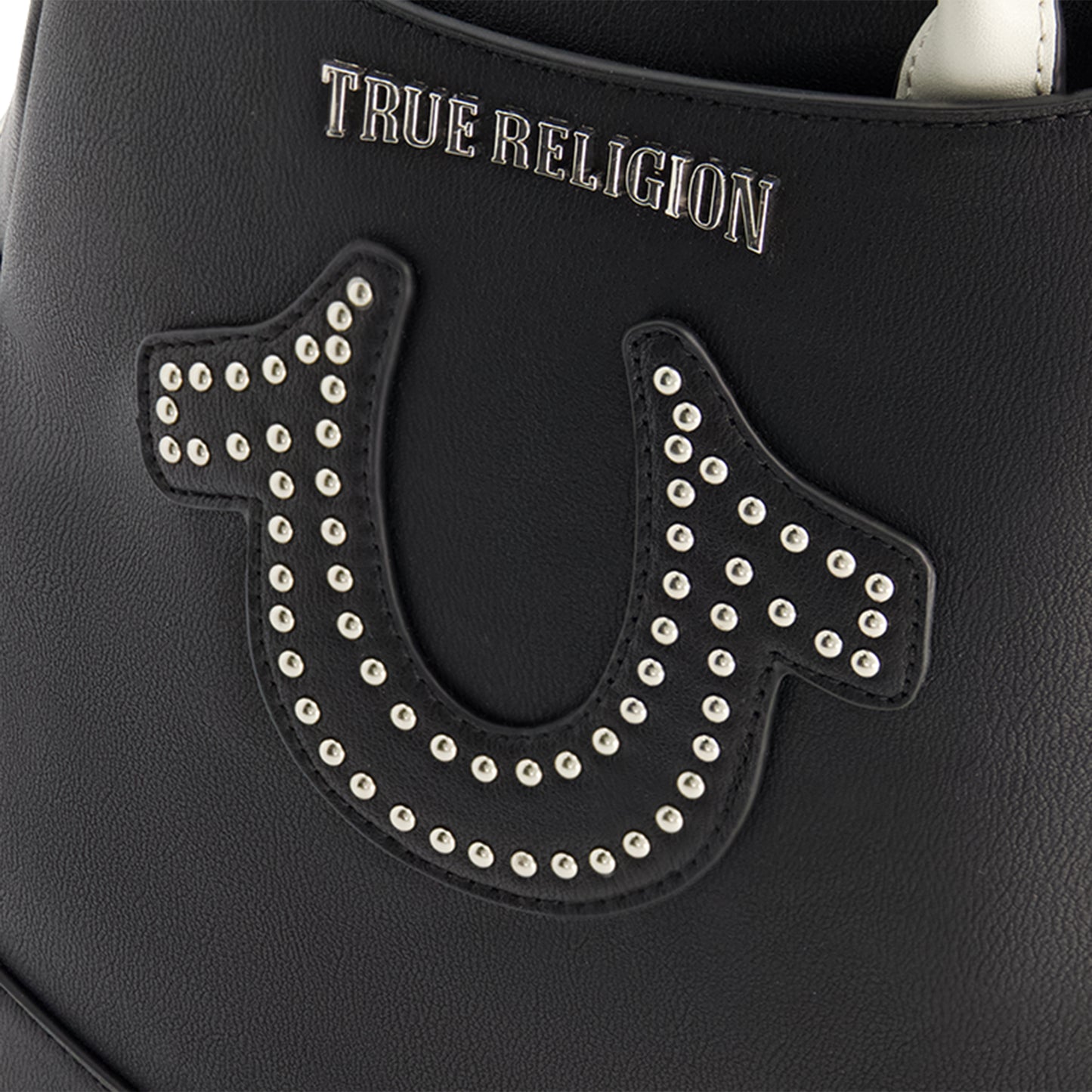 True Religion Studded Horseshoe Mini Backpack, Black