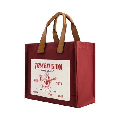 True Religion Medium Pocket Tote, Red