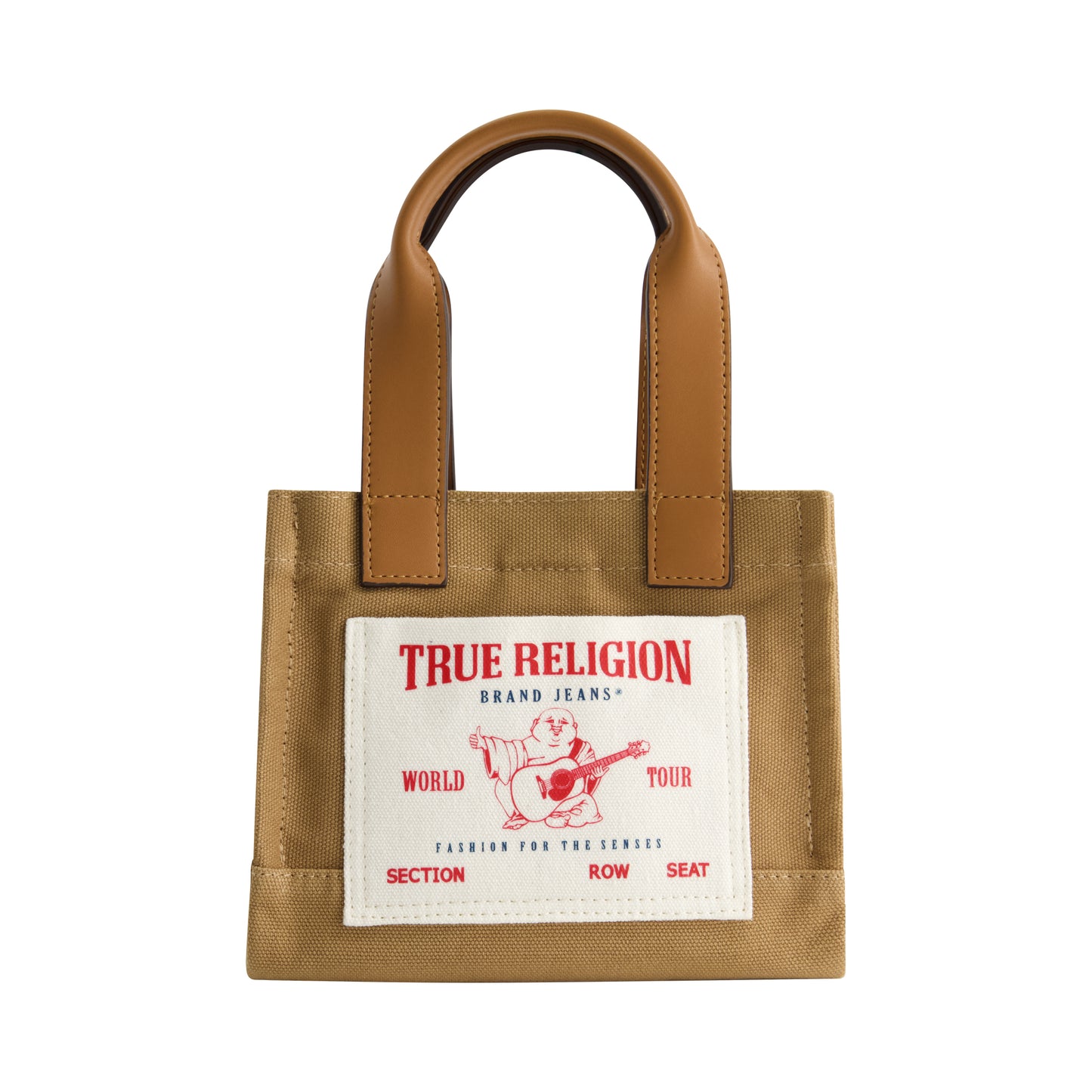 True Religion Mini Tote, Tan