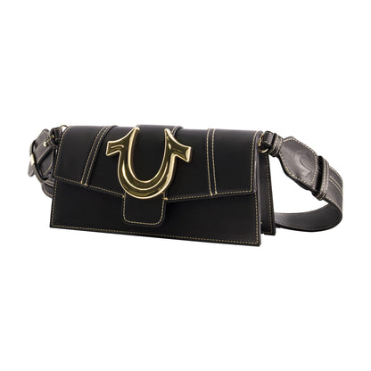 True Religion Horseshoe Small Flap, Black