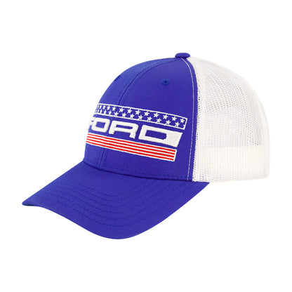 Ford 3D & Flat Embroidery Nylon Constructed Baseball Cap,Royal