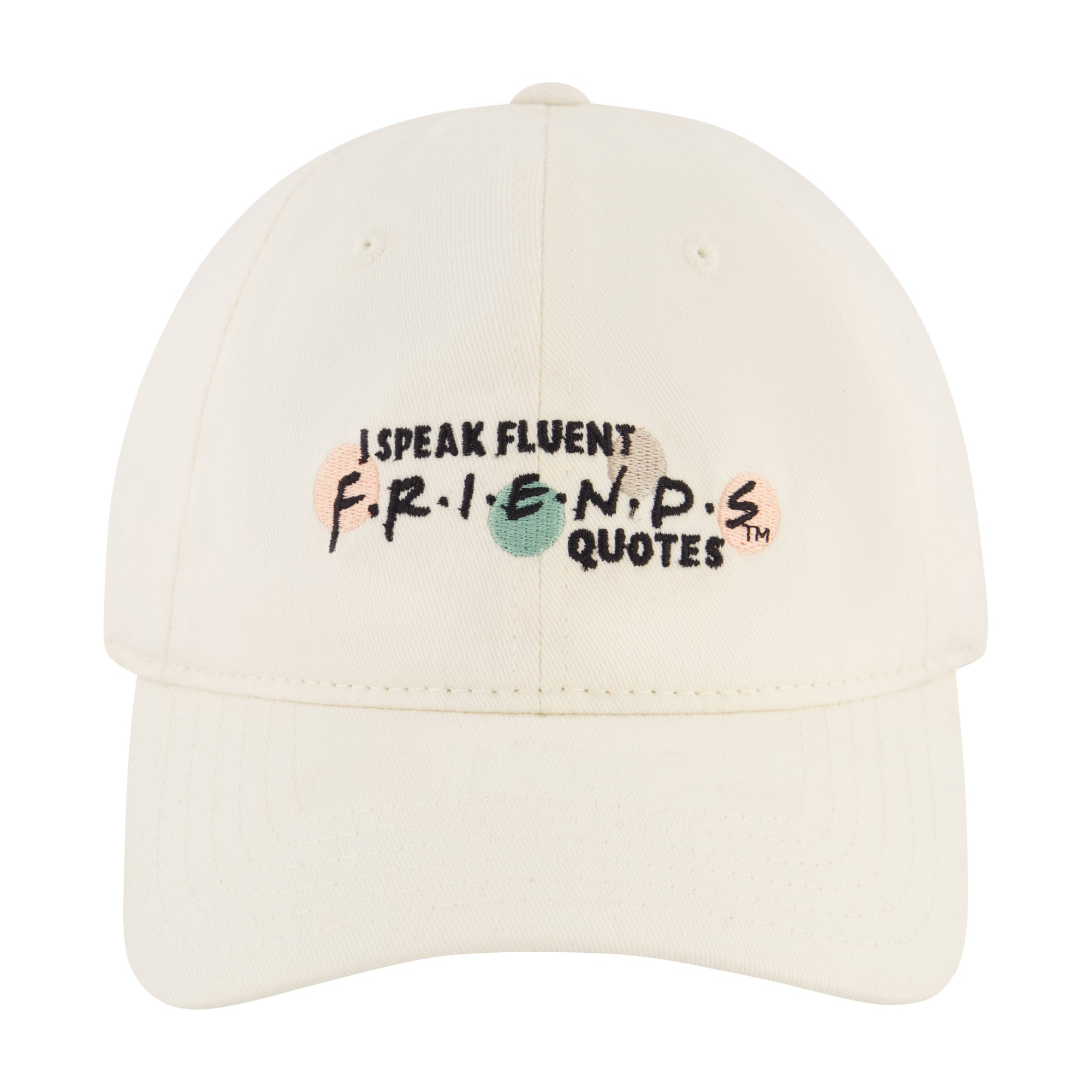 Wb Friends I Speak Fluent Friends Quotes Embroidery Dad Cap,Khaki