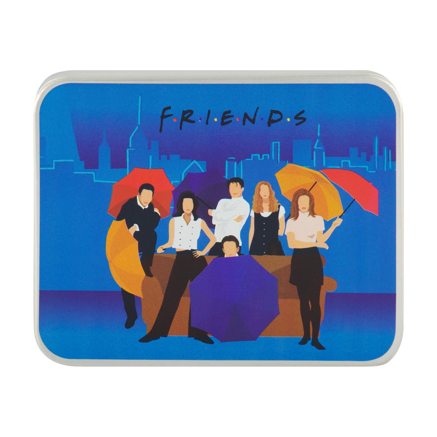 WB FRIENDS LOGO Bifold Wallet, Slim Wallet with Decorative Tin Unisex