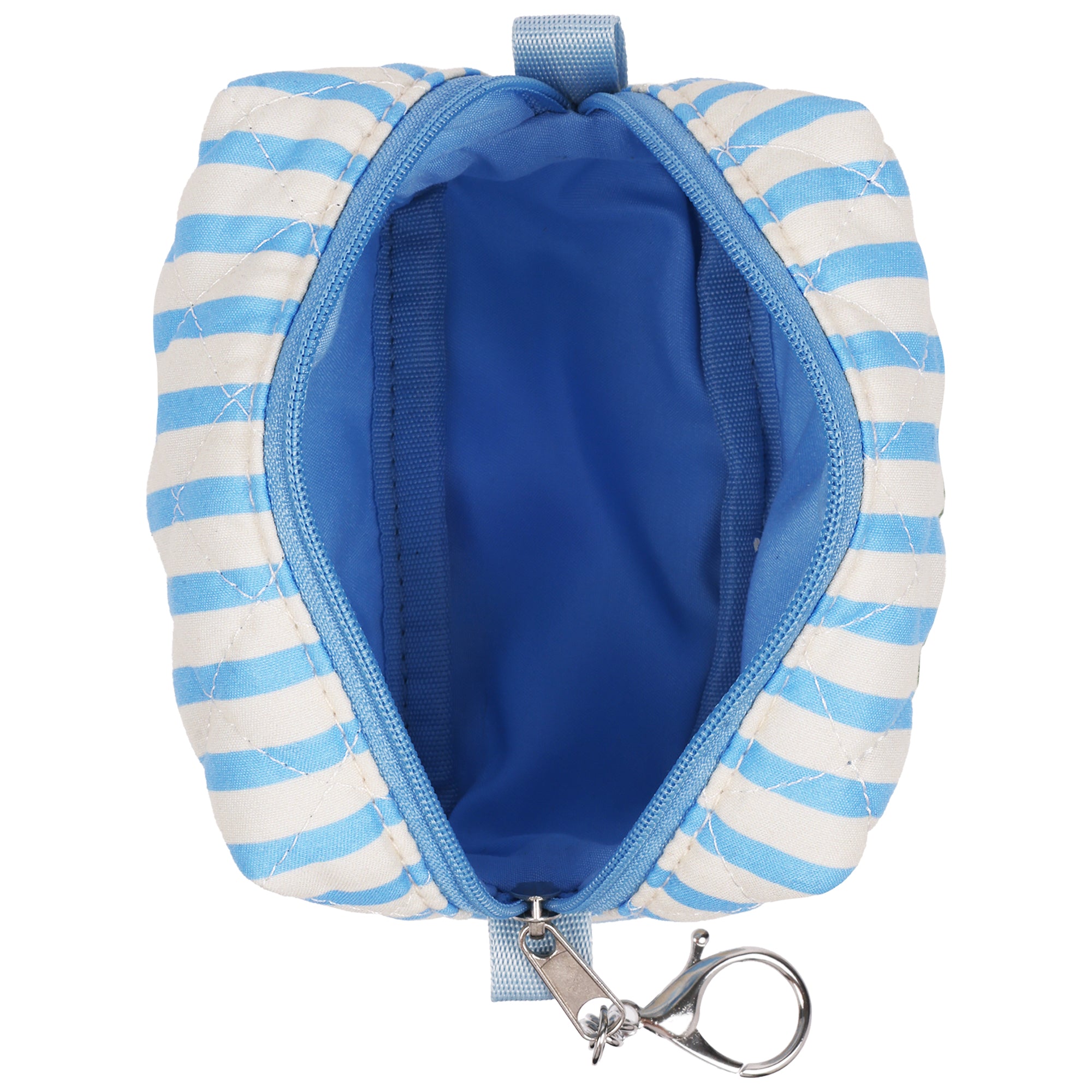 Miffy Stripe Mini Quilted Dopp Kit Pouch Keychain
