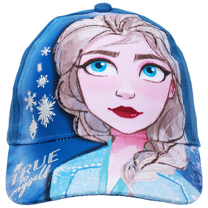 Disney Frozen Elsa Girls’ Baseball Cap – “True to Myself” Adjustable Hat