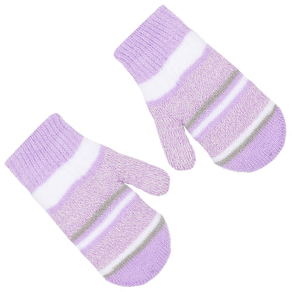 Disney Frozen Toddler Girls’ Winter Hat, Neck Warmer & Mittens Set – Anna & Elsa Purple