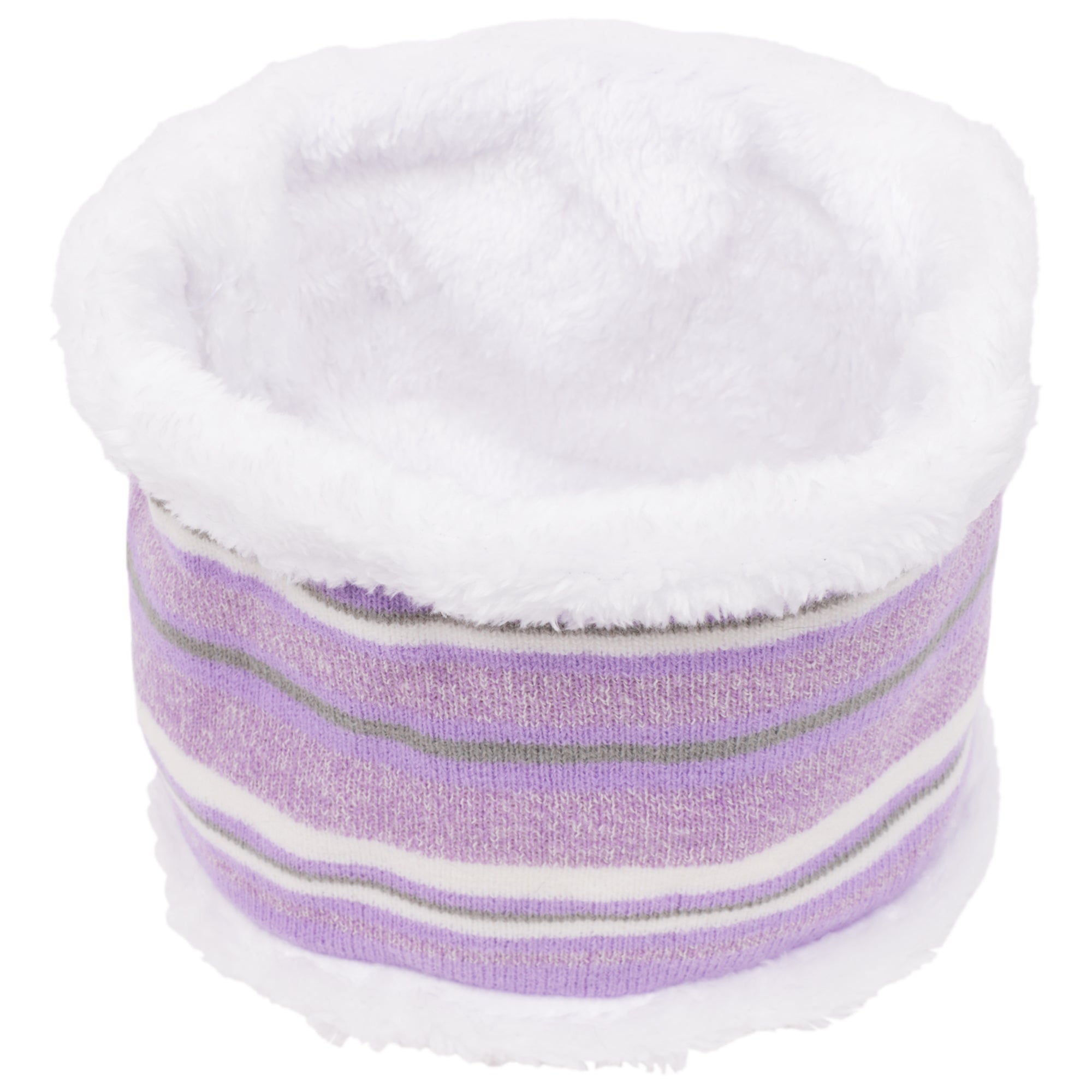 Disney Frozen Toddler Girls’ Winter Hat, Neck Warmer & Mittens Set – Anna & Elsa Purple