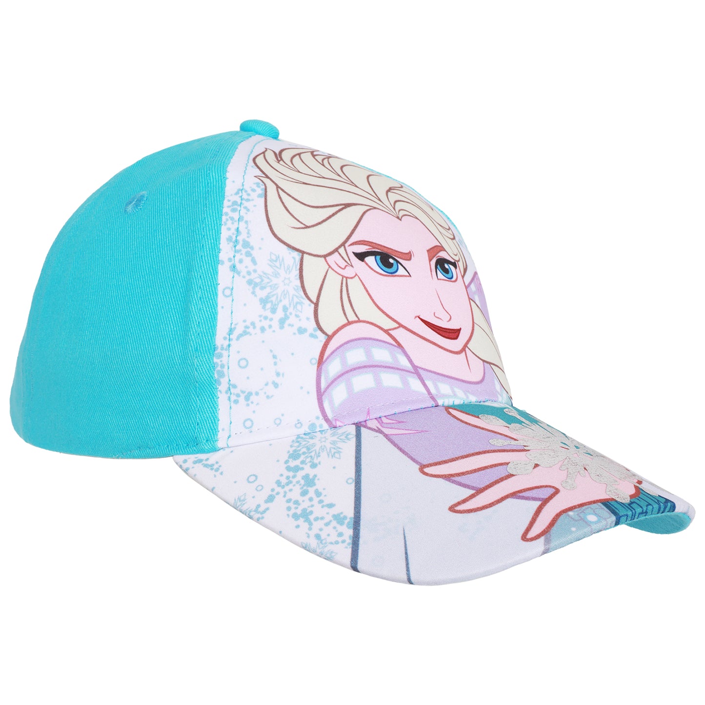 Disney Frozen Elsa Girls’ Baseball Cap – Shimmering Snowflake Adjustable Hat