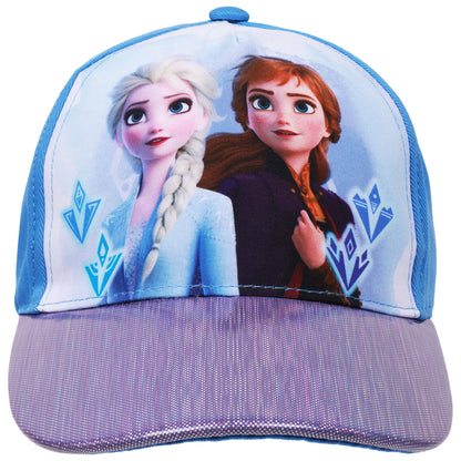 Disney Frozen Elsa Girls’ Baseball Cap – Sparkle Snowflake Adjustable Hat