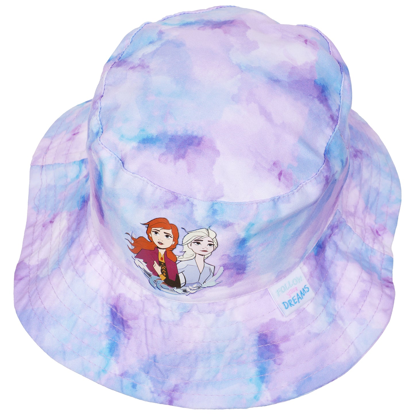Disney Frozen Toddler Girls’ Bucket Hat – Anna & Elsa Tie-Dye Sun Hat