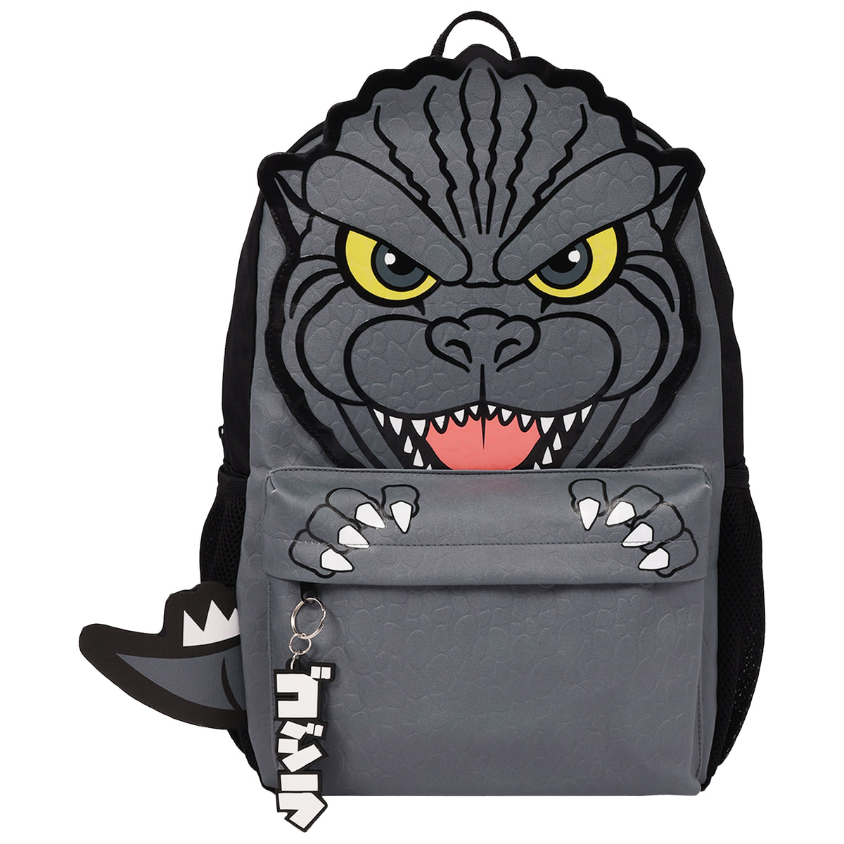 Godzilla Full-Size Classic Backpack – 3D Character Front, Mesh Airflow
