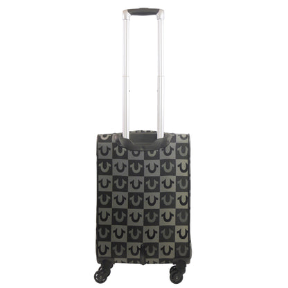 True Religion Soft Sided 23" Expandable, Spinner Luggage, BLACK