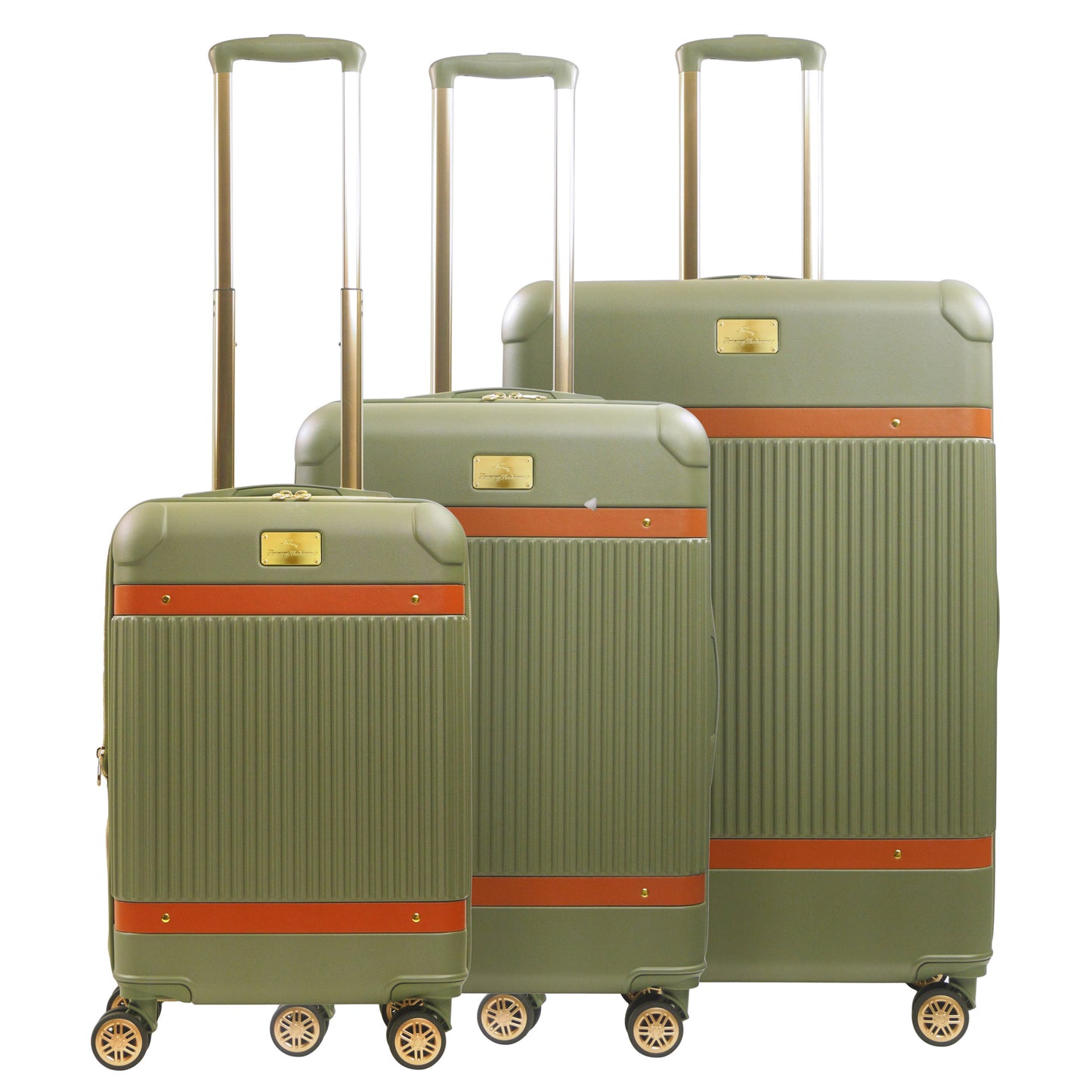 Tommy Bahama 3-Piece Hard-Sided Luggage Set stripes