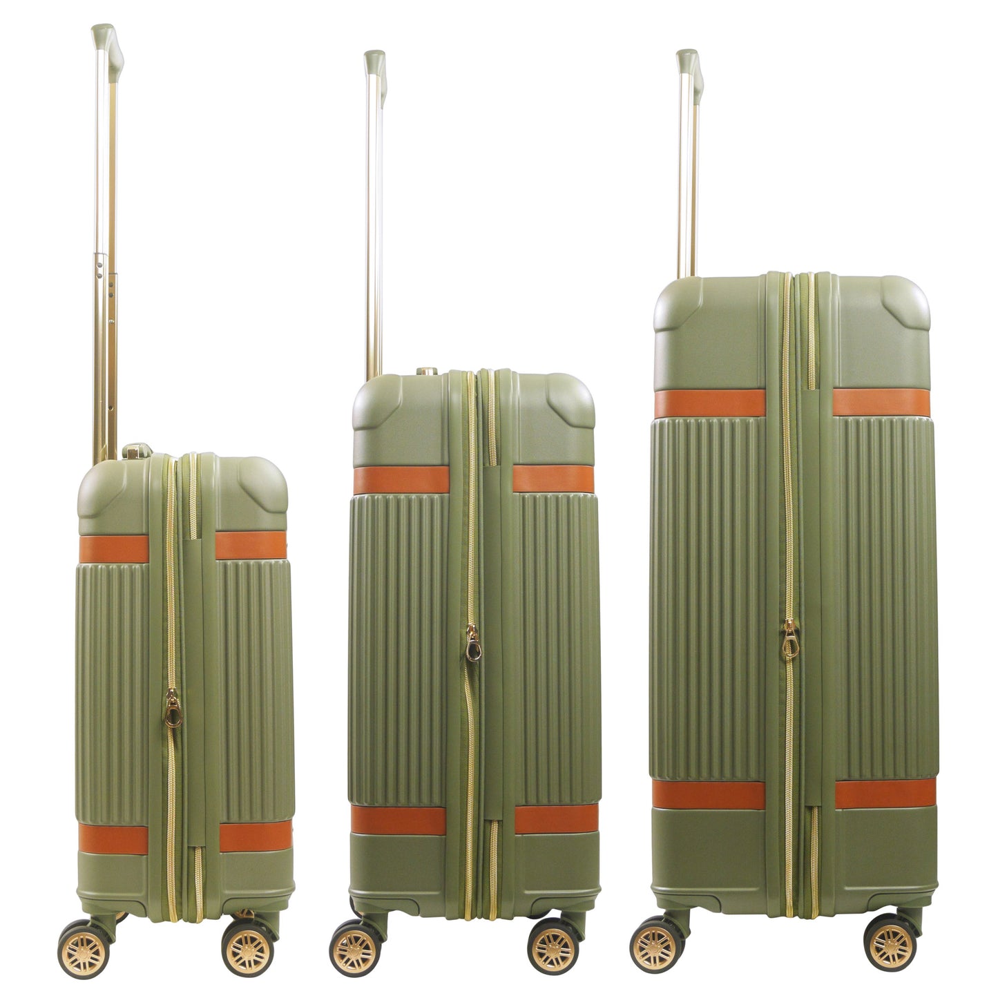 Tommy Bahama 3-Piece Hard-Sided Luggage Set stripes