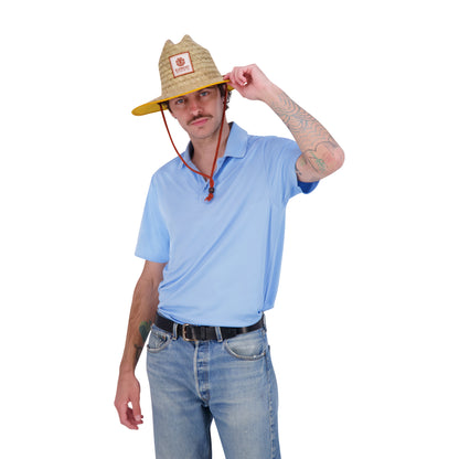 Element Woven Seagrass Lifeguard Hat with Solid Under Brim & Chin Cord