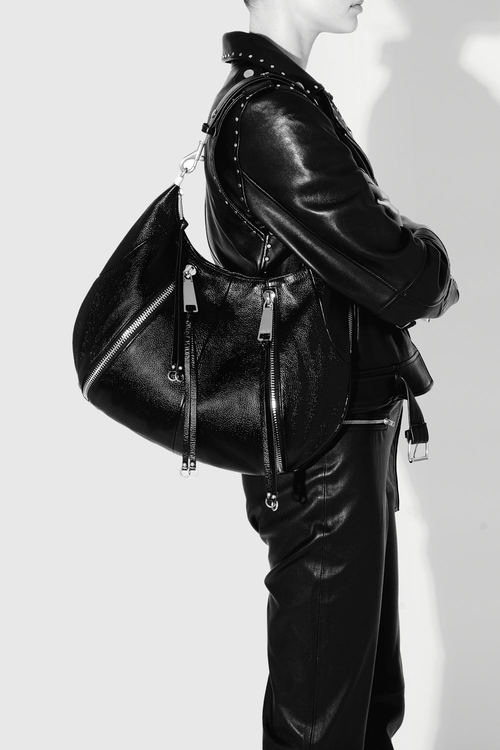 Rebecca Minkoff M.A.B. Croissant Hobo Black
