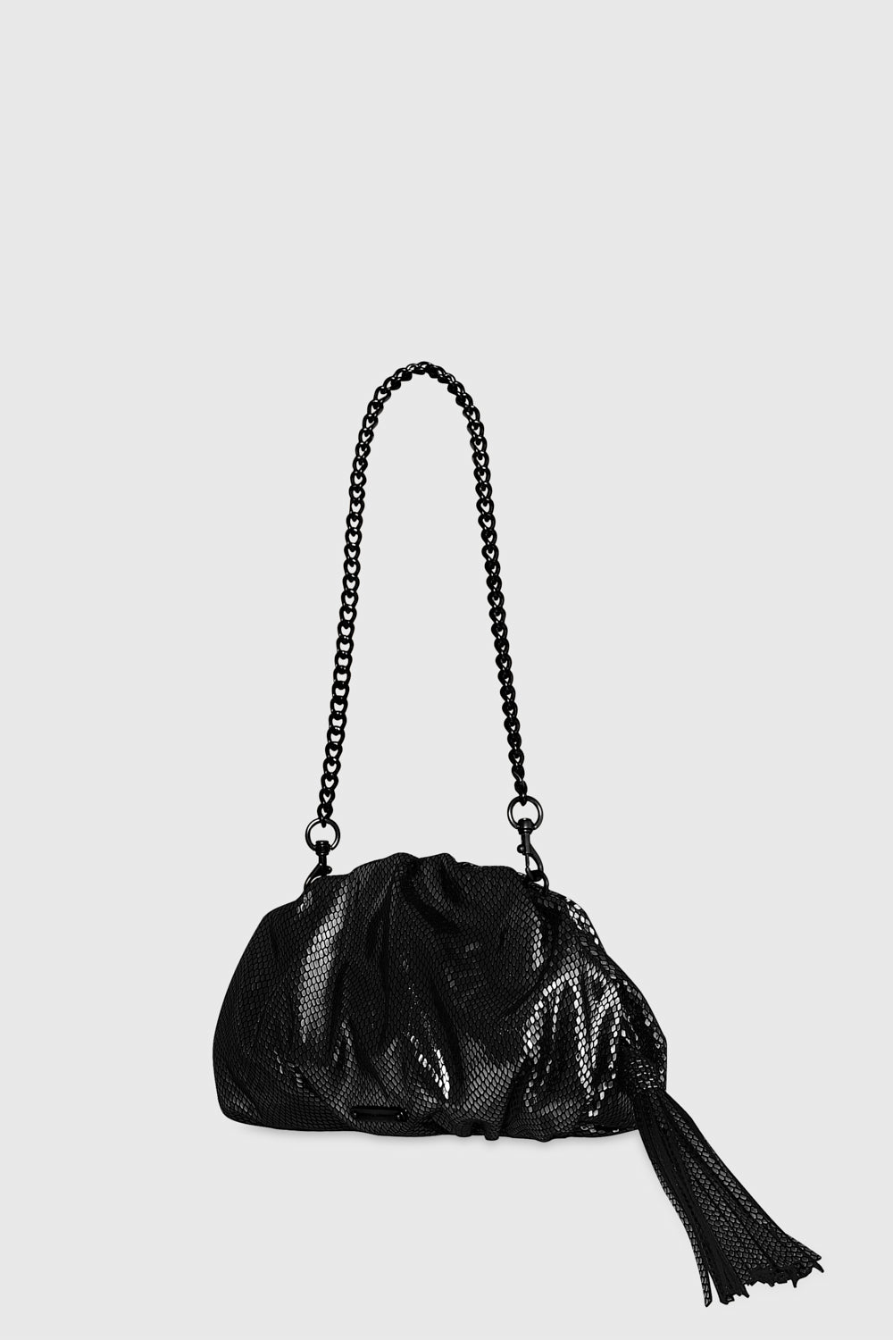 Rebecca Minkoff Small Ruched Clutch Black