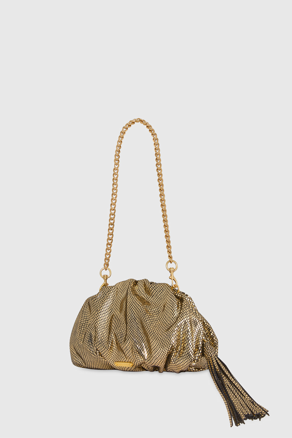 Rebecca Minkoff Small Ruched Clutch Gold