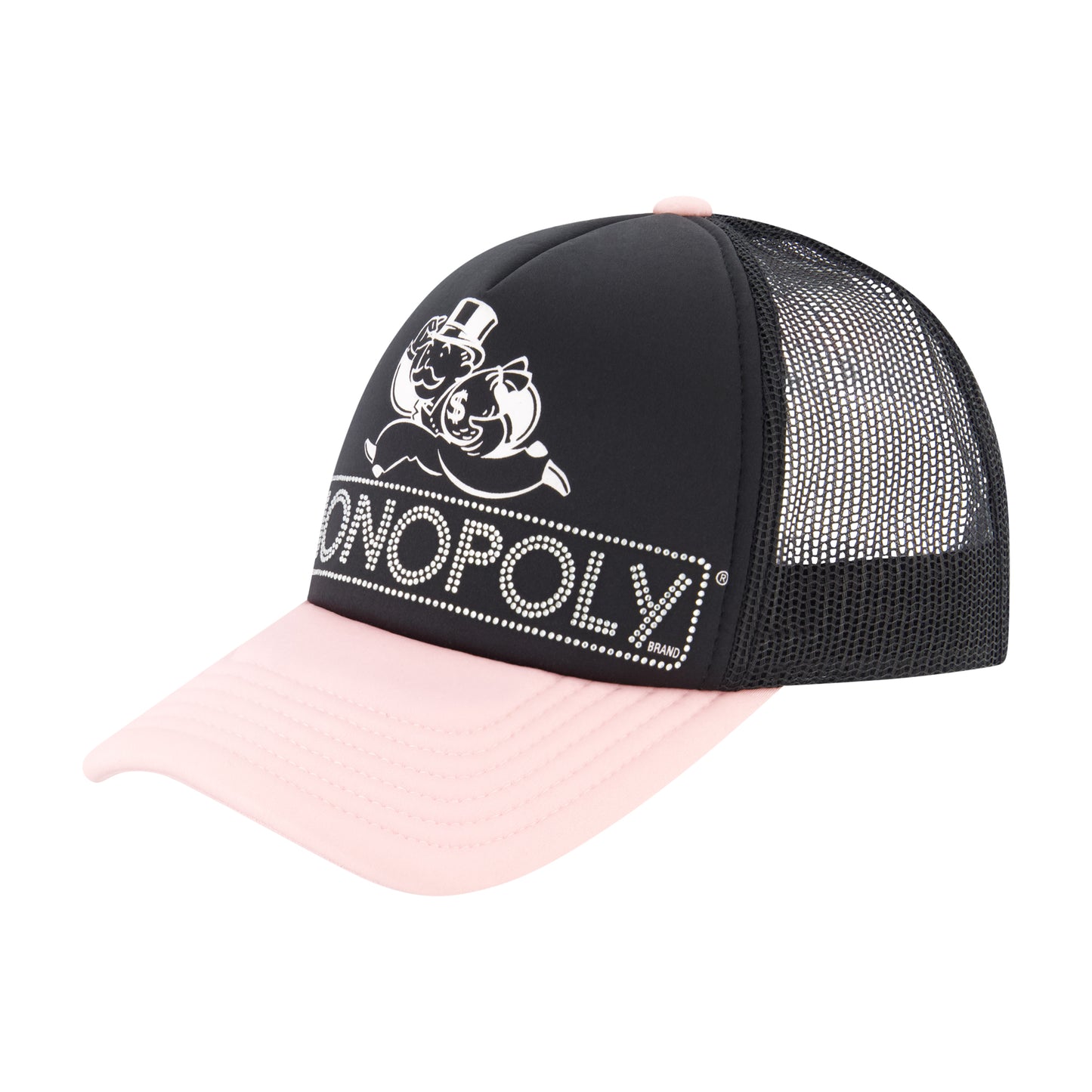 Hasbro Monopoly Baseball Cap, Adult Snapback Hat with Flat Brim, Olive Green